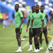 Eagles practice on plastic pitch before Seychelles clash