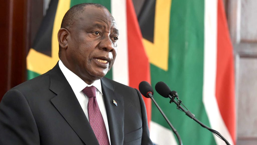 SOUTH AFRICA: Ramaphosa begins self-isolation after COVID-19 contact
