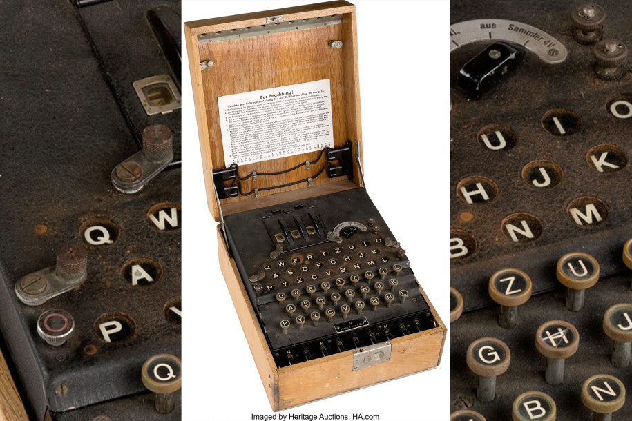 Nazi Enigma encryption machine sells for $106,250 at auction