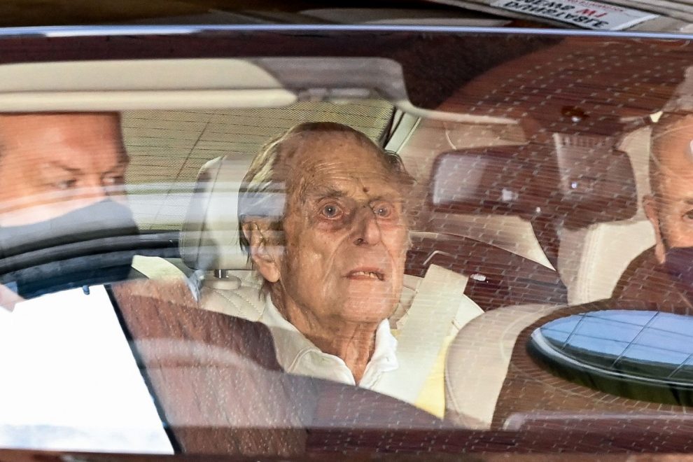 Britain's Prince Philip leaves hospital after one month